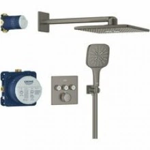 Душевая система GROHE Grohtherm SmartControl с термостатом для душа, темный графит матовый (34864AL0)