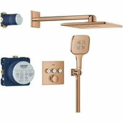 Душевая система GROHE Grohtherm SmartControl с термостатом для душа, теплый закат глянец (34864DA0) Душевая система GROHE Grohtherm SmartControl с термостатом для душа, теплый закат глянец (34864DA0)