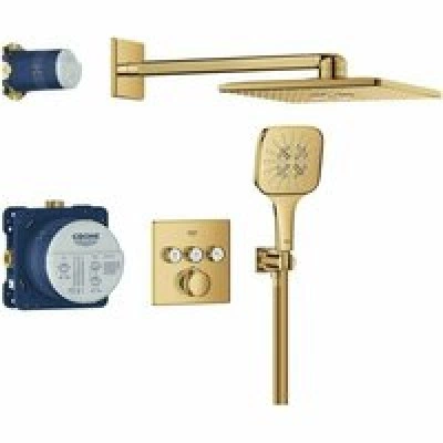 Душевая система GROHE Grohtherm SmartControl с термостатом для душа, холодный рассвет глянец (34864GL0) Душевая система GROHE Grohtherm SmartControl с термостатом для душа, холодный рассвет глянец (34864GL0)
