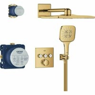 Душевая система GROHE Grohtherm SmartControl с термостатом для душа, холодный рассвет глянец (34864GL0) Душевая система GROHE Grohtherm SmartControl с термостатом для душа, холодный рассвет глянец (34864GL0)
