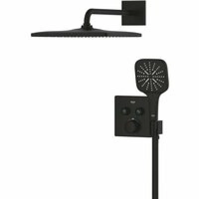 Душевая система GROHE Grohtherm SmartControl с термостатом для душа, фантомный черный (34865KF0) Душевая система GROHE Grohtherm SmartControl с термостатом для душа, фантомный черный (34865KF0)
