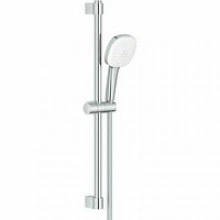 Душевой гарнитур GROHE Tempesta Cube 110, 2 режима струи, душевая штанга 600 мм, 7,4 л/мин, хром (26748003)
