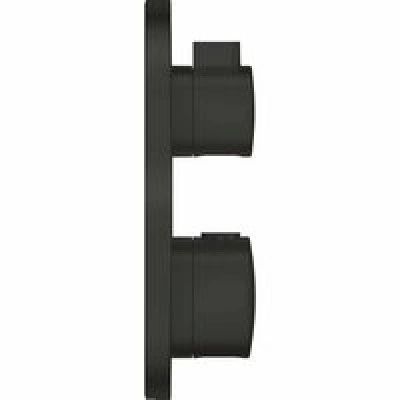 Внешняя часть термостата для душа GROHE Grohtherm на 2 потребителя, круглая, матовый черный (1022082430) Внешняя часть термостата для душа GROHE Grohtherm на 2 потребителя, круглая, матовый черный (1022082430)
