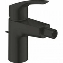 Смеситель для биде GROHE Eurosmart с донным клапаном, S-size, черный матовый (329292433)