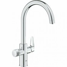 Смеситель для кухонной мойки GROHE Blue Pure StartCurve с функцией фильтрации, без фильтра в комплекте, хром (30592000)