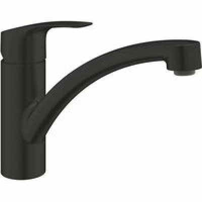 Смеситель для кухонной мойки GROHE Eurosmart с поворотным изливом, матовый черный (332812433)