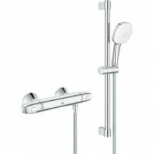 Термостат для душа GROHE Grohtherm 1000 с душевым гарнитуром, хром (34820005)
