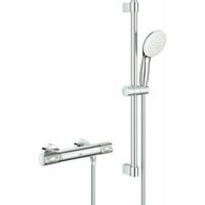 Термостат для душа GROHE Grohtherm 1000 Performance с душевым гарнитуром, хром (34834001) Термостат для душа GROHE Grohtherm 1000 Performance с душевым гарнитуром, хром (34834001)