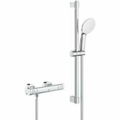 Термостат для душа GROHE Grohtherm 800 Cosmopolitan с душевым гарнитуром, хром (34768001) Термостат для душа GROHE Grohtherm 800 Cosmopolitan с душевым гарнитуром, хром (34768001)