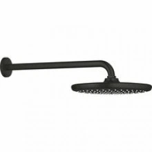 Верхний душ GROHE Tempesta 250, 9,5 л/мин, 1 режим, 380 мм, черный матовый (266682430)