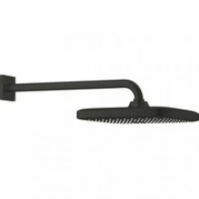 Верхний душ GROHE Tempesta Cube 250, 9,5 л/мин, 1 режим, 380 мм, черный матовый (266872430)