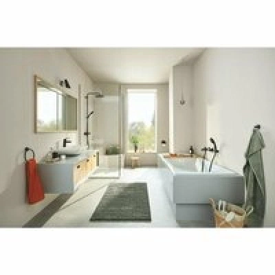 Держатель для туалетной бумаги GROHE Essentials с крышкой, матовый черный (1024652430) Держатель для туалетной бумаги GROHE Essentials с крышкой, матовый черный (1024652430)