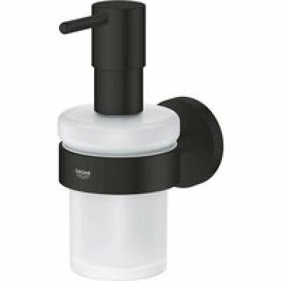 Дозатор жидкого мыла GROHE Essentials с держателем, матовый черный (1022572430) Дозатор жидкого мыла GROHE Essentials с держателем, матовый черный (1022572430)