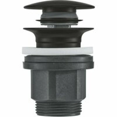 Донный клапан для раковины GROHE Push-Open, матовый черный (1024642430) Донный клапан для раковины GROHE Push-Open, матовый черный (1024642430)