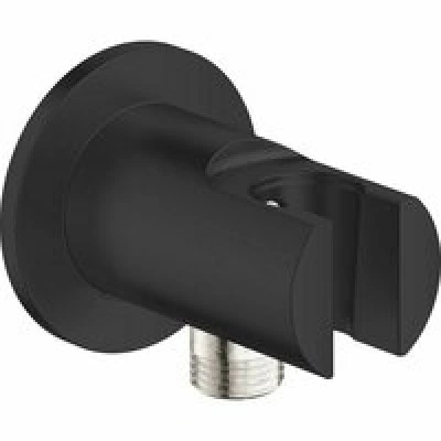 Подключение для душевого шланга GROHE Tempesta с держателем ручного душа, матовый черный (286282431) Подключение для душевого шланга GROHE Tempesta с держателем ручного душа, матовый черный (286282431)