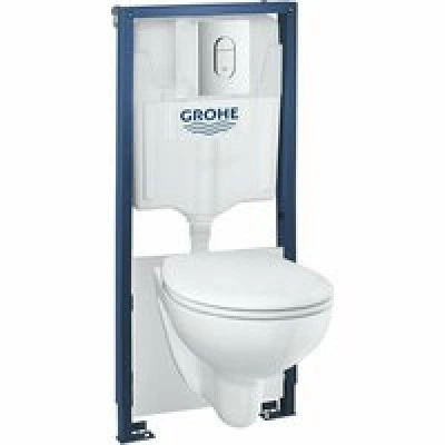 Система инсталляции GROHE Rapid SL с подвесным унитазом Bau Ceramic и сиденьем (36500000) Система инсталляции GROHE Rapid SL с подвесным унитазом Bau Ceramic и сиденьем (36500000)