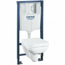 Комплект инсталляции GROHE Solido 4 в 1 с подвесным унитазом и сиденьем (39552000)