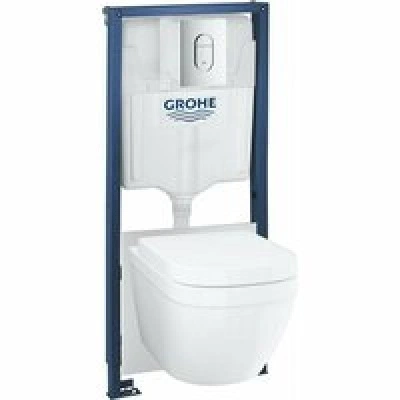 Комплект инсталляции GROHE Rapid SL с подвесным унитазом Euro Ceramic и сиденьем (36501000) Комплект инсталляции GROHE Rapid SL с подвесным унитазом Euro Ceramic и сиденьем (36501000)