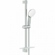 Душевой гарнитур GROHE Tempesta 110 с мыльницей, 3 режима струи, душевая штанга 600 мм, 7,4 л/мин, хром (27600003)