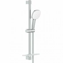 Душевой гарнитур GROHE Tempesta Cube 110 с мыльницей, 3 режима струи, душевая штанга 600 мм, 13,5 л/мин, хром (27929003)