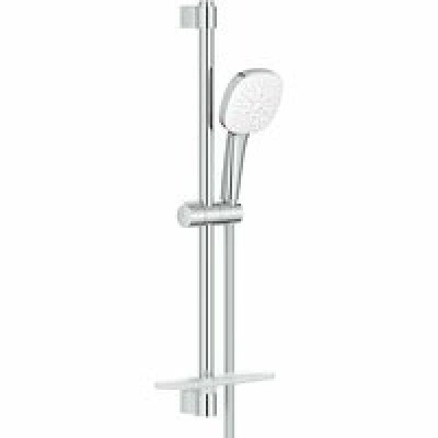 Душевой гарнитур GROHE Tempesta Cube 110 с мыльницей, 3 режима струи, душевая штанга 600 мм, 13,5 л/мин, хром (27929003)