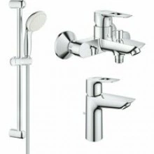 Готовый комплект для ванной комнаты GROHE BauLoop, хром (NB0064)