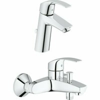 Готовый комплект для ванной комнаты GROHE Eurosmart, хром (NB0066) Готовый комплект для ванной комнаты GROHE Eurosmart, хром (NB0066)