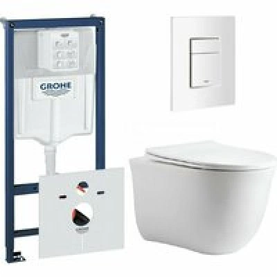 Комплект инсталляции GROHE 38772SH0 с унитазом Aquatek КЛАССИК и сиденьем с микролифтом (NW0156) Комплект инсталляции GROHE 38772SH0 с унитазом Aquatek КЛАССИК и сиденьем с микролифтом (NW0156)