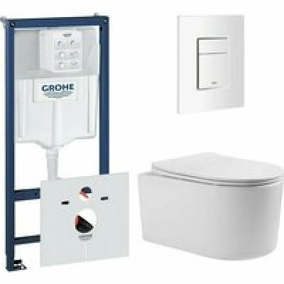 Комплект инсталляции GROHE 38772SH0 с унитазом Aquatek МИЯ и сиденьем с микролифтом (NW0160) Комплект инсталляции GROHE 38772SH0 с унитазом Aquatek МИЯ и сиденьем с микролифтом (NW0160)