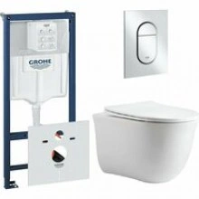 Комплект инсталляции GROHE NW0145/S с унитазом Aquatek КЛАССИК и сиденьем с микролифтом (NW0161)