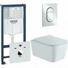 Комплект инсталляции GROHE NW0145/S с унитазом Aquatek ЛИБРА New и сиденьем с микролифтом (NW0162)