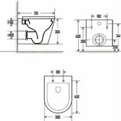 Комплект инсталляции GROHE NW0145/S с унитазом AQUAme AQM2001 и сиденьем с микролифтом (NW0181) Комплект инсталляции GROHE NW0145/S с унитазом AQUAme AQM2001 и сиденьем с микролифтом (NW0181)