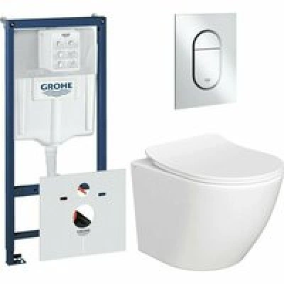 Комплект инсталляции GROHE NW0145/S с унитазом AQUAme AQM2002PRO и сиденьем с микролифтом (NW0183)