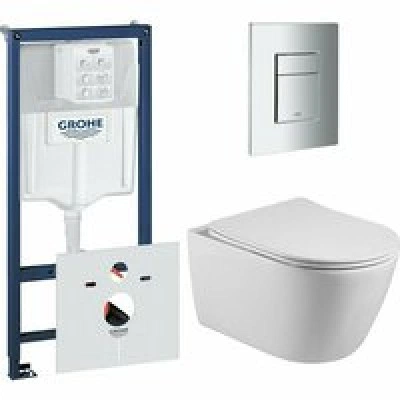 Комплект инсталляции GROHE 38775001 с унитазом Aquatek БЕТТА и сиденьем с микролифтом (NW0186) Комплект инсталляции GROHE 38775001 с унитазом Aquatek БЕТТА и сиденьем с микролифтом (NW0186)