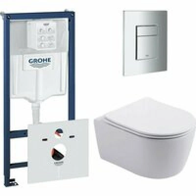 Комплект инсталляции GROHE 38775001 с унитазом Aquatek ЕВРОПА New и сиденьем с микролифтом (NW0187) Комплект инсталляции GROHE 38775001 с унитазом Aquatek ЕВРОПА New и сиденьем с микролифтом (NW0187)