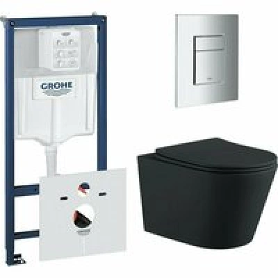 Комплект инсталляции GROHE 38775001 с унитазом Aquatek ВЕГА и сиденьем с микролифтом (NW0189) Комплект инсталляции GROHE 38775001 с унитазом Aquatek ВЕГА и сиденьем с микролифтом (NW0189)