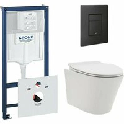 Комплект инсталляции GROHE 38811KF0 с унитазом AQUAme AQM2001 и сиденьем с микролифтом (NW0171) Комплект инсталляции GROHE 38811KF0 с унитазом AQUAme AQM2001 и сиденьем с микролифтом (NW0171)