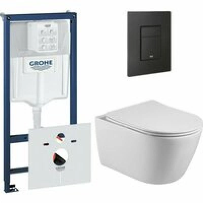 Комплект инсталляции GROHE 38811KF0 с унитазом Aquatek БЕТТА и сиденьем с микролифтом (NW0191) Комплект инсталляции GROHE 38811KF0 с унитазом Aquatek БЕТТА и сиденьем с микролифтом (NW0191)