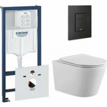 Комплект инсталляции GROHE 38811KF0 с унитазом Aquatek ВЕГА и сиденьем с микролифтом (NW0195)