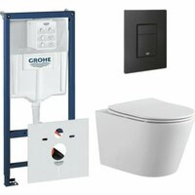 Комплект инсталляции GROHE 38811KF0 с унитазом Aquatek ВЕГА и сиденьем с микролифтом (NW0195) Комплект инсталляции GROHE 38811KF0 с унитазом Aquatek ВЕГА и сиденьем с микролифтом (NW0195)