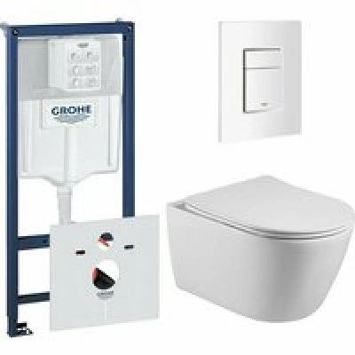 Комплект инсталляции GROHE 38772SH0 с унитазом Aquatek БЕТТА и сиденьем с микролифтом (NW0196) Комплект инсталляции GROHE 38772SH0 с унитазом Aquatek БЕТТА и сиденьем с микролифтом (NW0196)