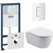 Комплект инсталляции GROHE 38772SH0 с унитазом Aquatek ЕВРОПА New и сиденьем с микролифтом (NW0197)