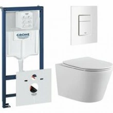 Комплект инсталляции GROHE 38772SH0 с унитазом Aquatek ВЕГА и сиденьем с микролифтом (NW0200)