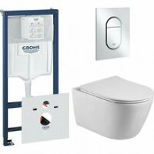 Комплект инсталляции GROHE NW0145/S с унитазом Aquatek БЕТТА и сиденьем с микролифтом (NW0201)