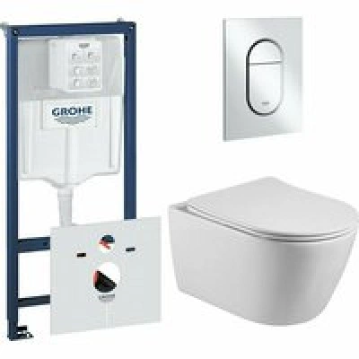Комплект инсталляции GROHE NW0145/S с унитазом Aquatek БЕТТА и сиденьем с микролифтом (NW0201)