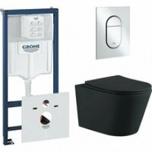 Комплект инсталляции GROHE NW0145/S с унитазом Aquatek ВЕГА и сиденьем с микролифтом (NW0204)