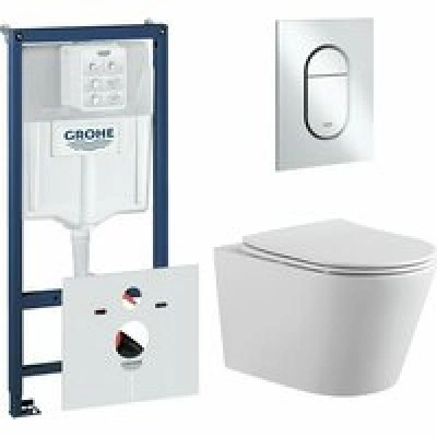 Комплект инсталляции GROHE NW0145/S с унитазом Aquatek ВЕГА и сиденьем с микролифтом (NW0205) Комплект инсталляции GROHE NW0145/S с унитазом Aquatek ВЕГА и сиденьем с микролифтом (NW0205)