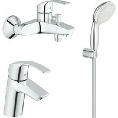 Готовый комплект для ванной комнаты GROHE Eurosmart, хром (NB0068) Готовый комплект для ванной комнаты GROHE Eurosmart, хром (NB0068)