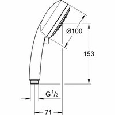 Душевой гарнитур GROHE New Tempesta Cosmopolitan 100 IV, 600 мм, 9,5 л/мин, хром (27580002-DP) (повреждена упаковка) Душевой гарнитур GROHE New Tempesta Cosmopolitan 100 IV, 600 мм, 9,5 л/мин, хром (27580002-DP) (повреждена упаковка)