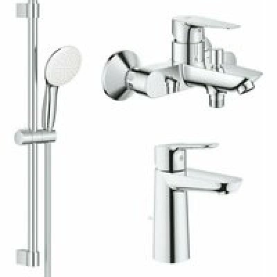 Готовый комплект для ванной комнаты GROHE BauEdge, хром (NB0074)